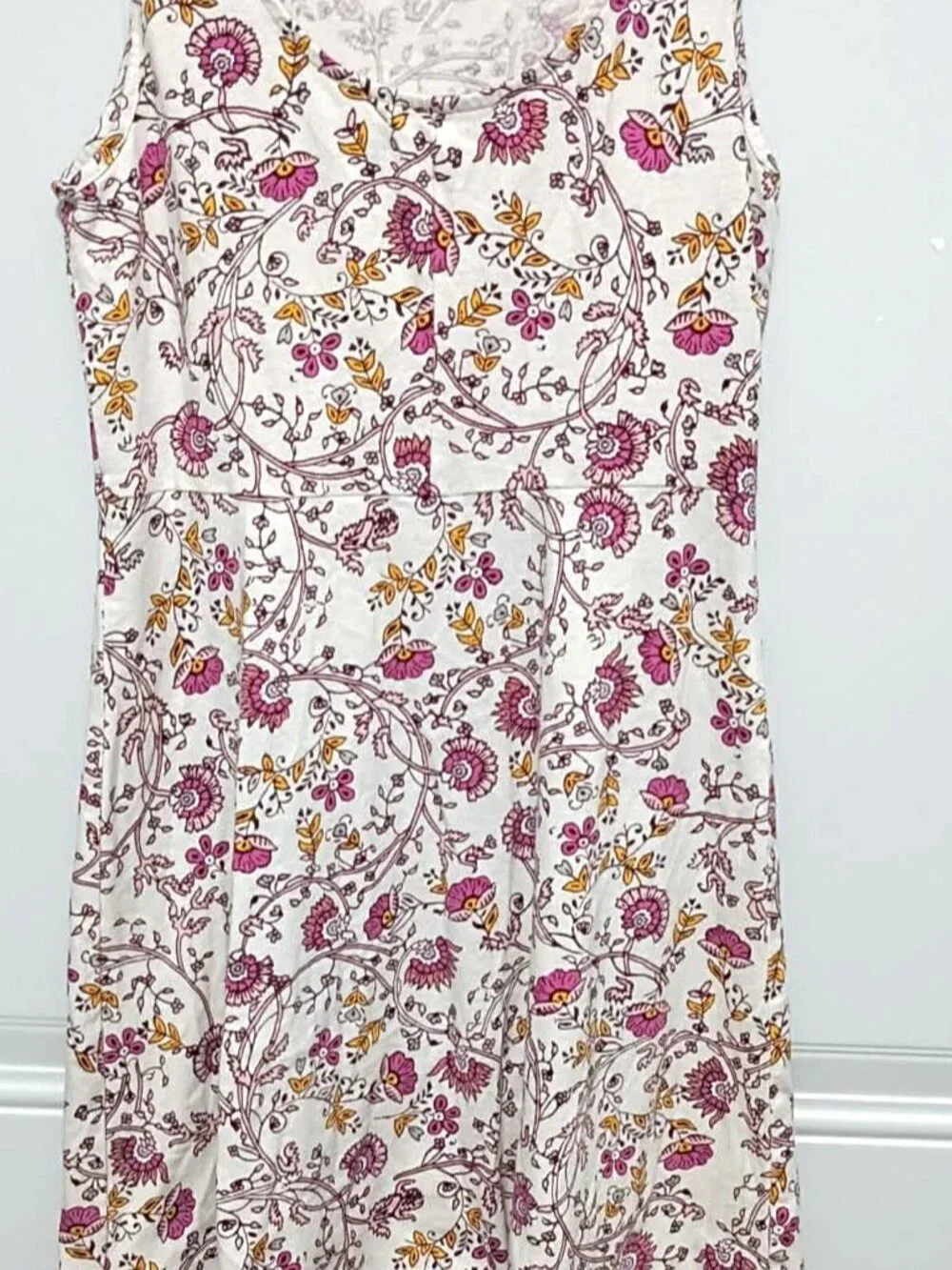 Old Navy Sun Dress, Girls Size 8, White with Paisley Print